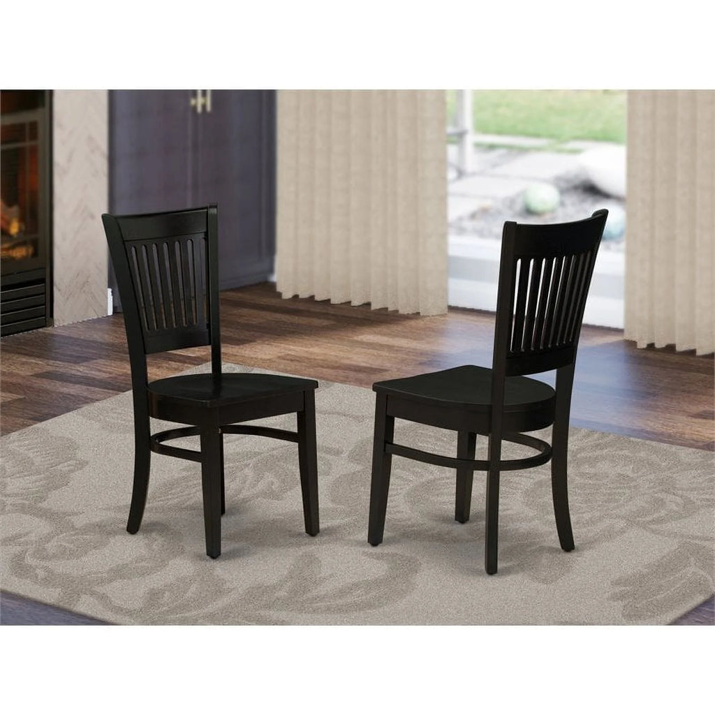 Black Wood Dining Chairs Set of 2 V918542