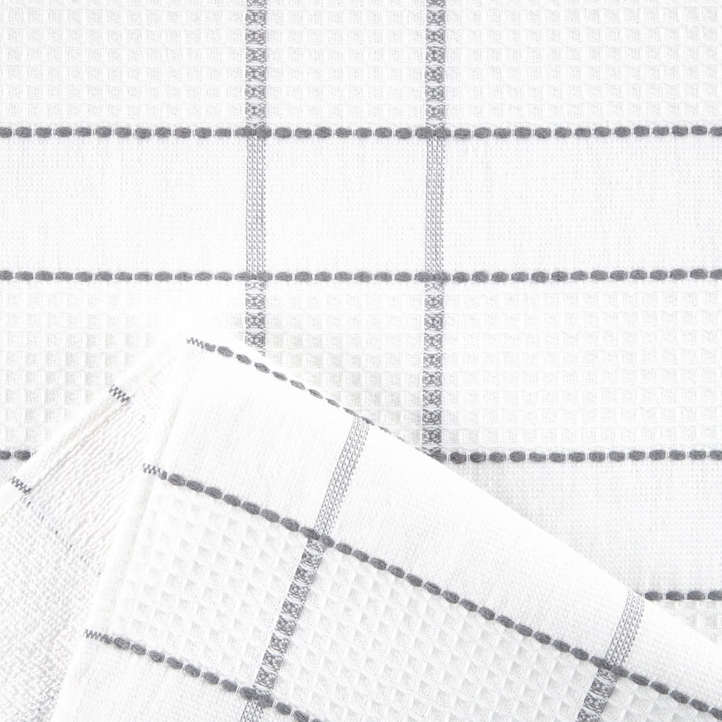 Grey Waffle Kitchen Towel Set 6-Pack Y279645