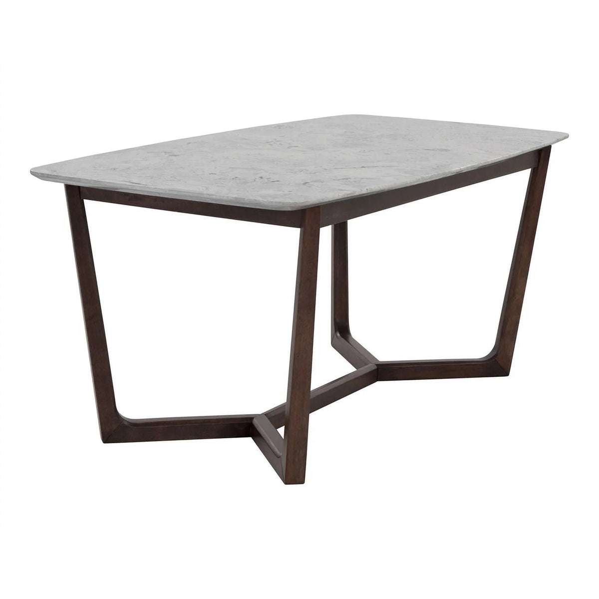 70.5" Wood & Faux Marble Dining Table U91508
