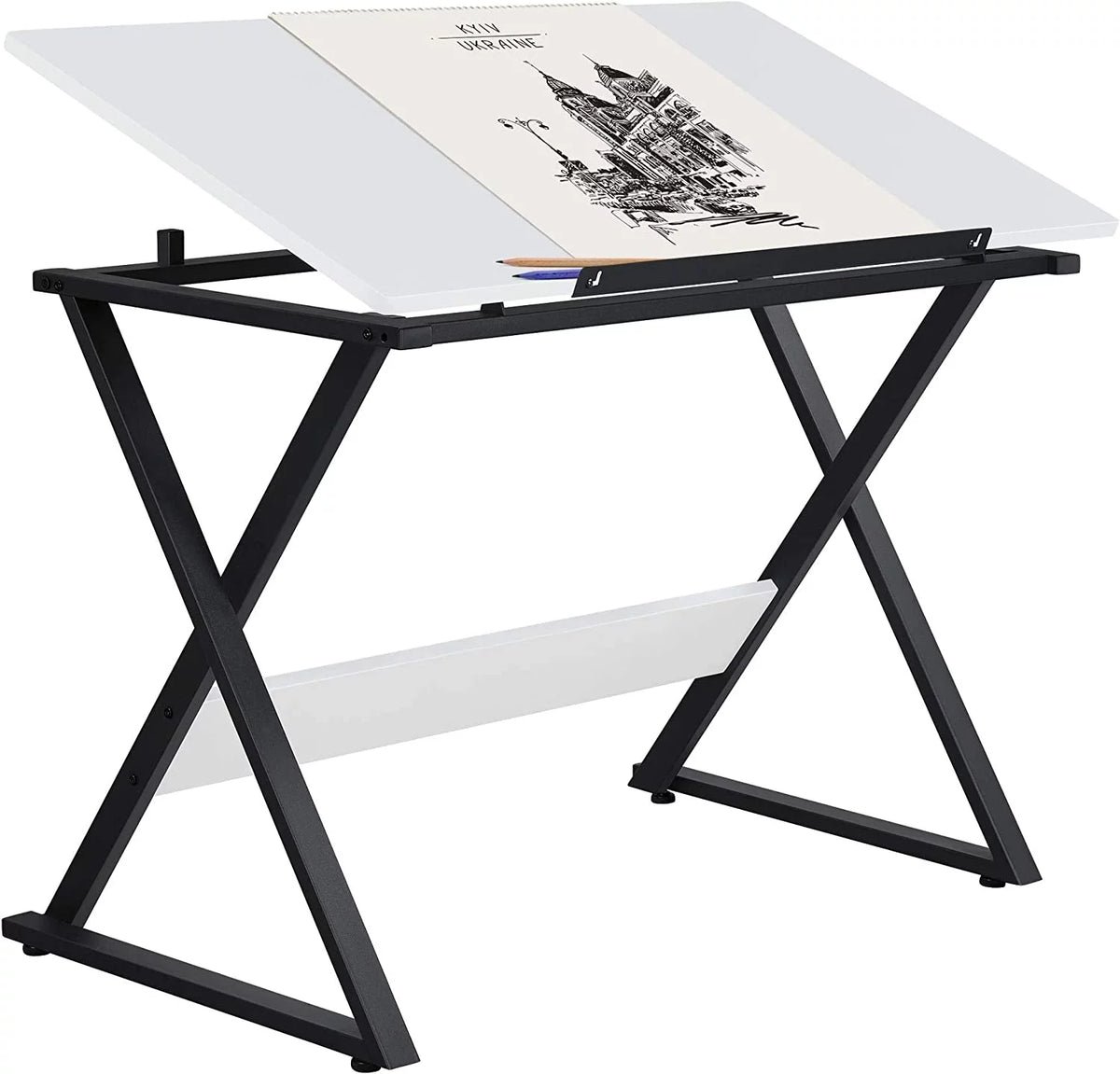 Drafting Table with Tilted Tabletop L96309