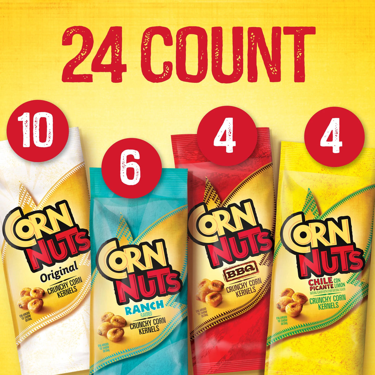 Crunchy Corn Kernels Variety Pack, 24 ct, 1.7 oz Packs V57228