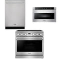 36 Gas Range, Dishwasher and Microwave P9688
