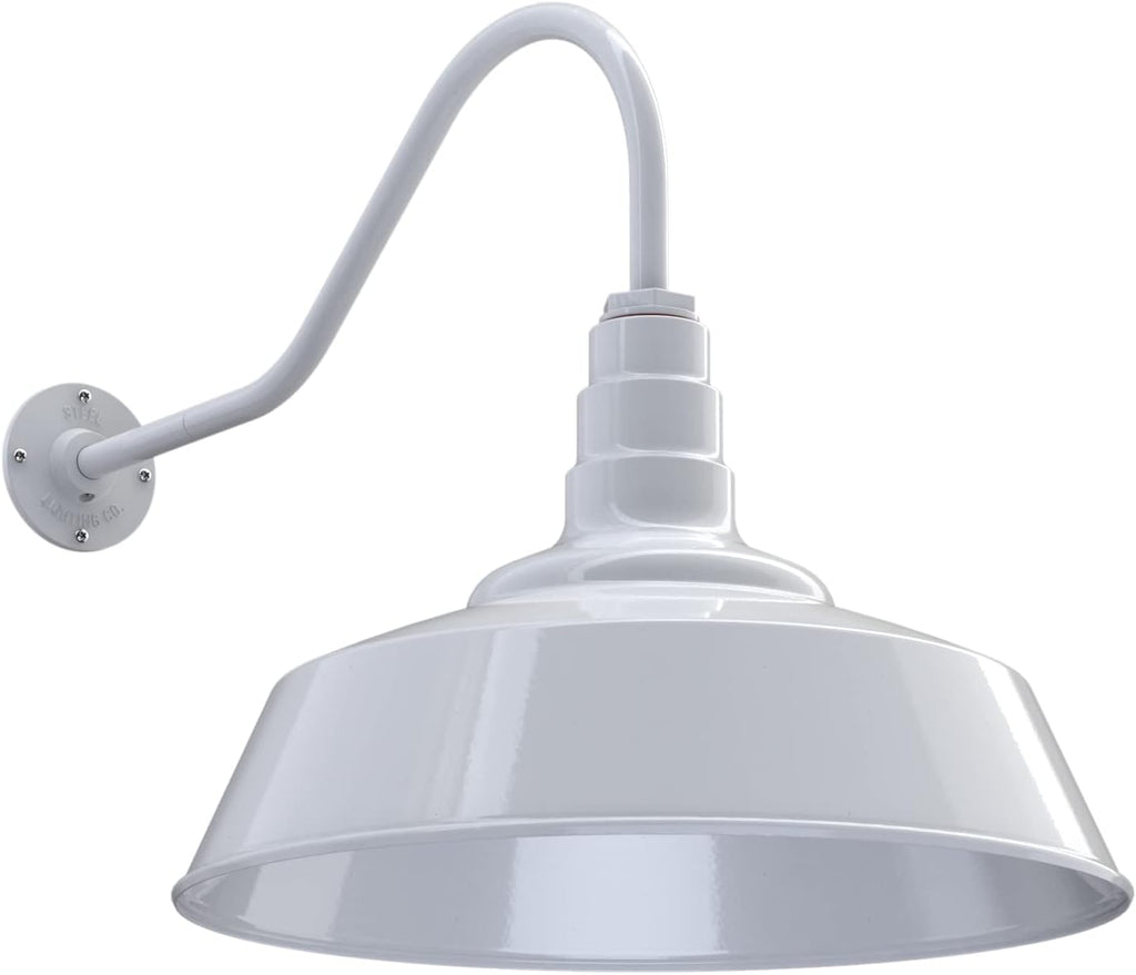 20 inch Dome Gooseneck Outdoor Wall Mounted Barn Light S8499