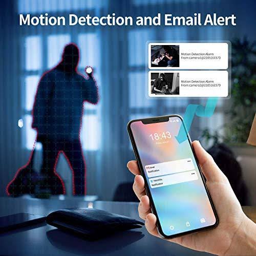 1080p Wireless Security Camera System with 12 inch LCD Monitor X682