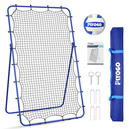 4×7FT Volleyball Rebounder Net with Carrying Bag S961730