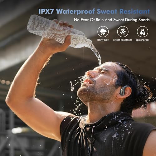Black IPX7 Waterproof Wireless Bluetooth Earbuds Q590