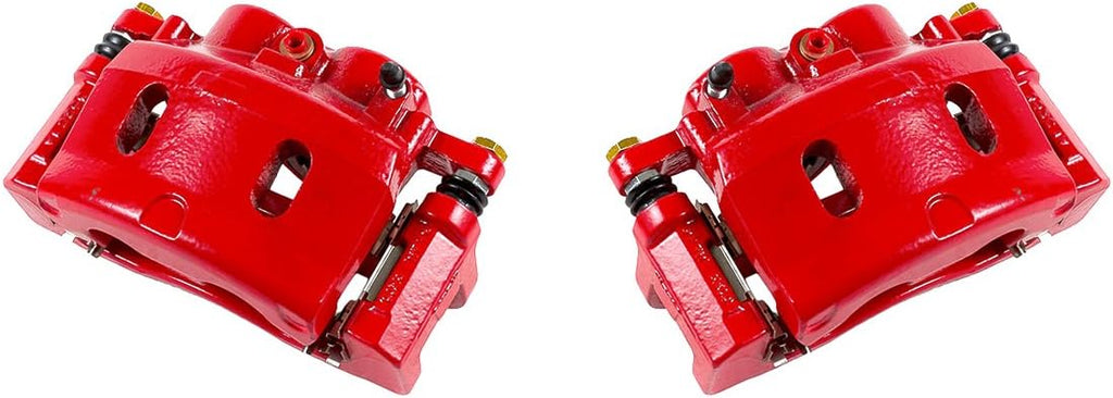 Red Powder Coated Caliper Assembly Pair Set L181