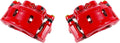Red Powder Coated Caliper Assembly Pair Set L181