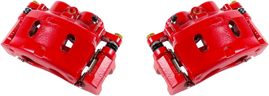 Red Powder Coated Caliper Assembly Pair Set L181