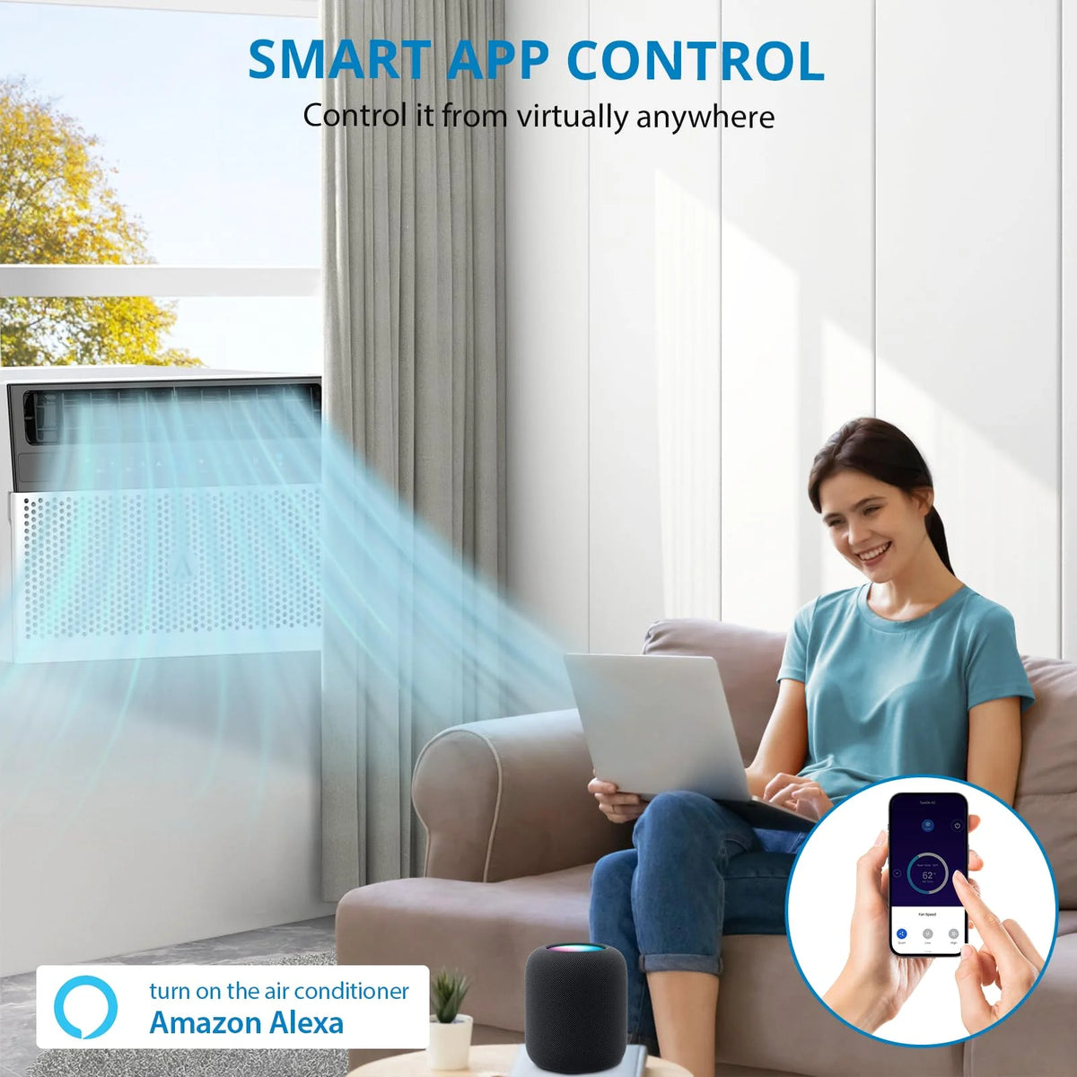 6000 BTU Window Air Conditioner with Remote Control I5415
