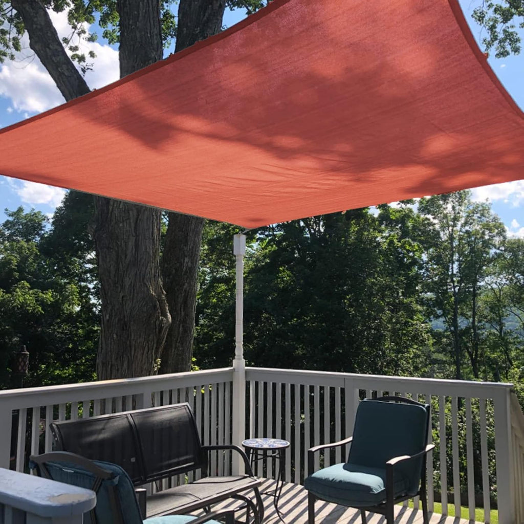 Heavy Duty Rectangle Sun Shade Sail 26' x 20' Pack of 2 T923458