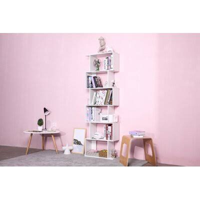 6 Shelves Free Standing Wood Bookshelf B4675