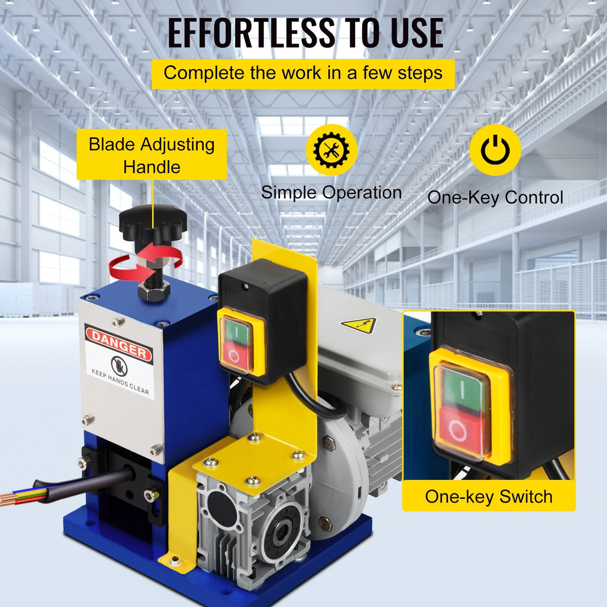 Automatic Electric Wire Stripping Machine W24674