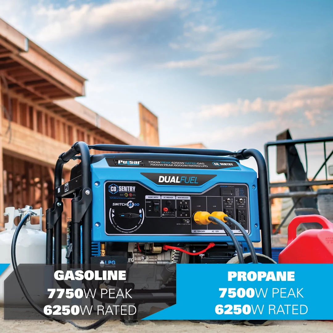 7,750-Watt Dual Fuel Portable Generator with Electric Start N48540
