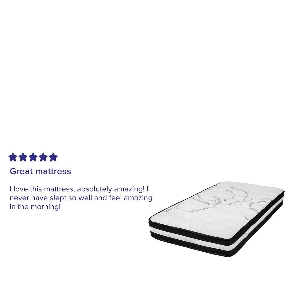 10" Hybrid Pocket Spring Memory Foam Mattress, Twin I341