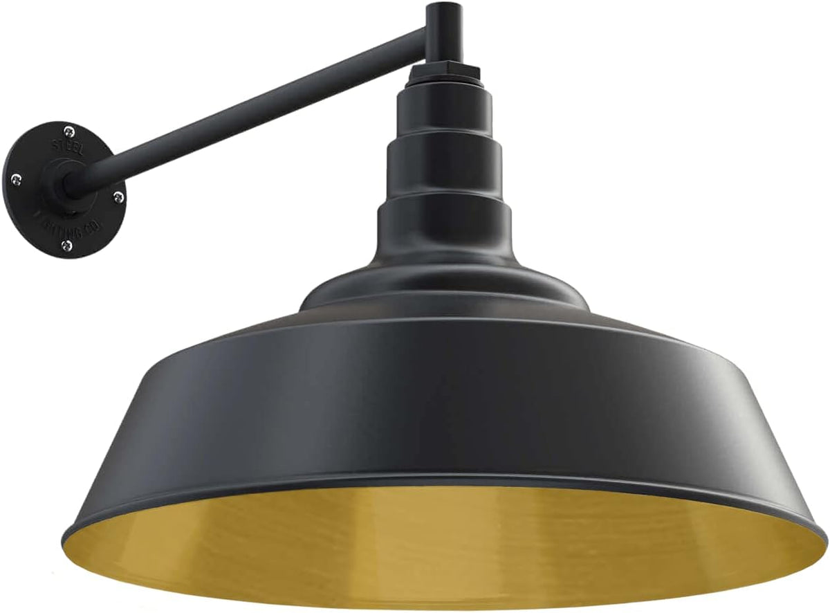 20 inch Dome Gooseneck Outdoor Wall Mounted Barn Light S8499