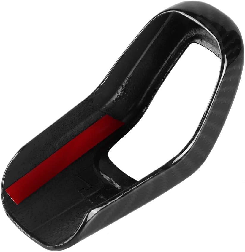 Carbon Fiber Car Gear Shift Knob Cover Trim Pack of 2 I3986
