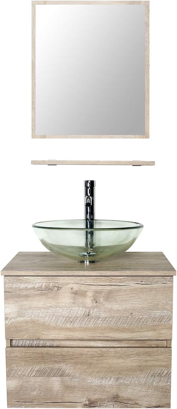 24 Wall Mounted Bathroom Vanity, 2 Drawers Y362999