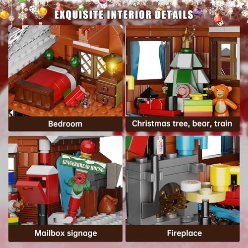 Gingerbread House Building Kit with LED Lights Y629118
