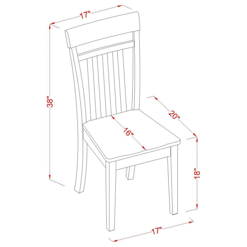 7 Pc Dinette Set with Table and 6 Chairs E9742