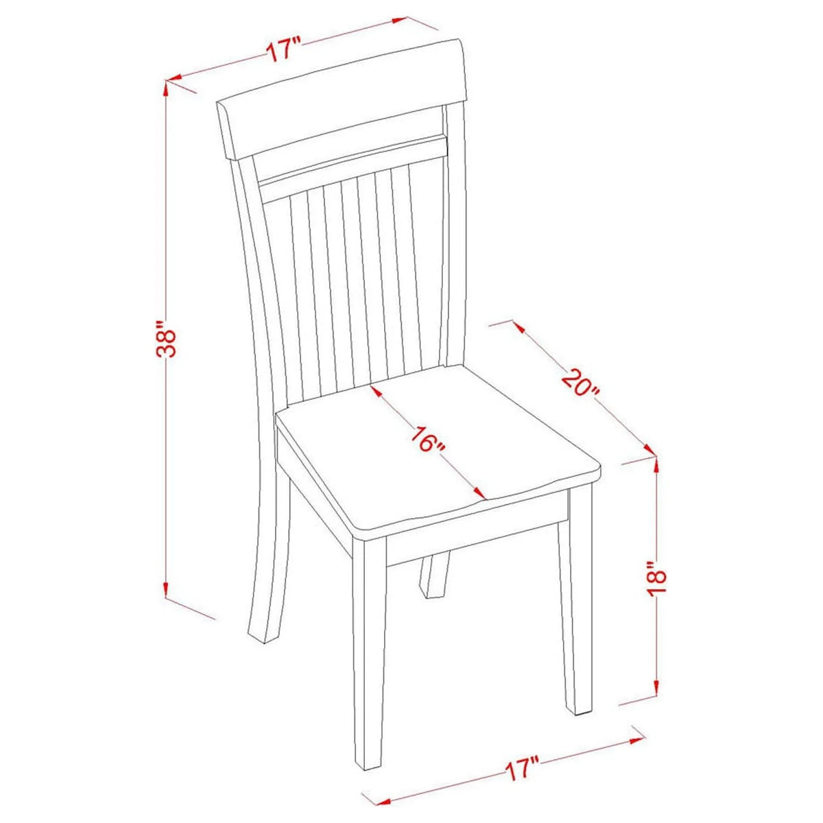 7 Pc Dinette Set with Table and 6 Chairs E9742