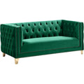 Green Velvet Loveseat B7882