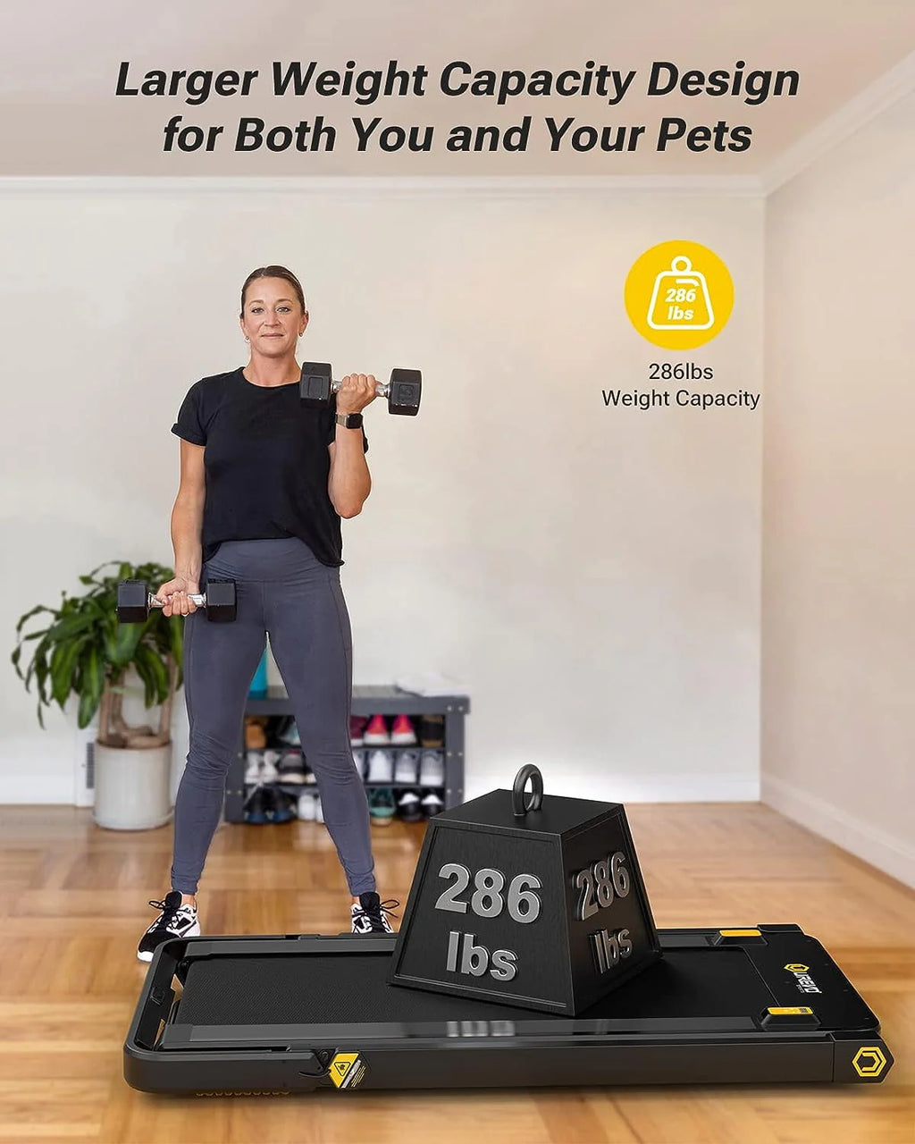 3 in 1 Folding Treadmill 3HP 286 lb Capacity O778