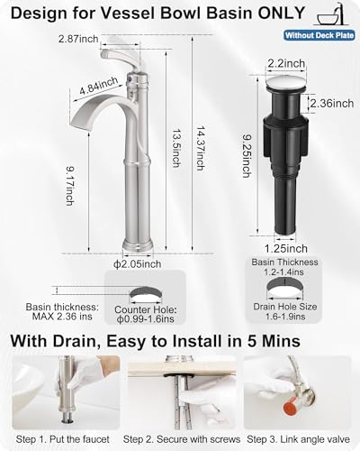 Oil Rubbed Bronze Waterfall Brass Bathroom Sink Faucet P93320