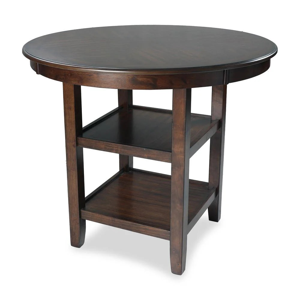 5-Piece Transitional Wood Counter Set in Cherry F439