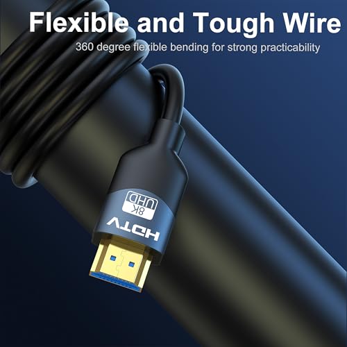 8K HDMI 2.1 Cables 6FT 5-Pack High Speed 165/180/240Hz V791064