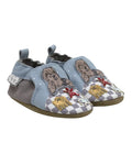 Blue Leather Soft Sole Shoes Q199059