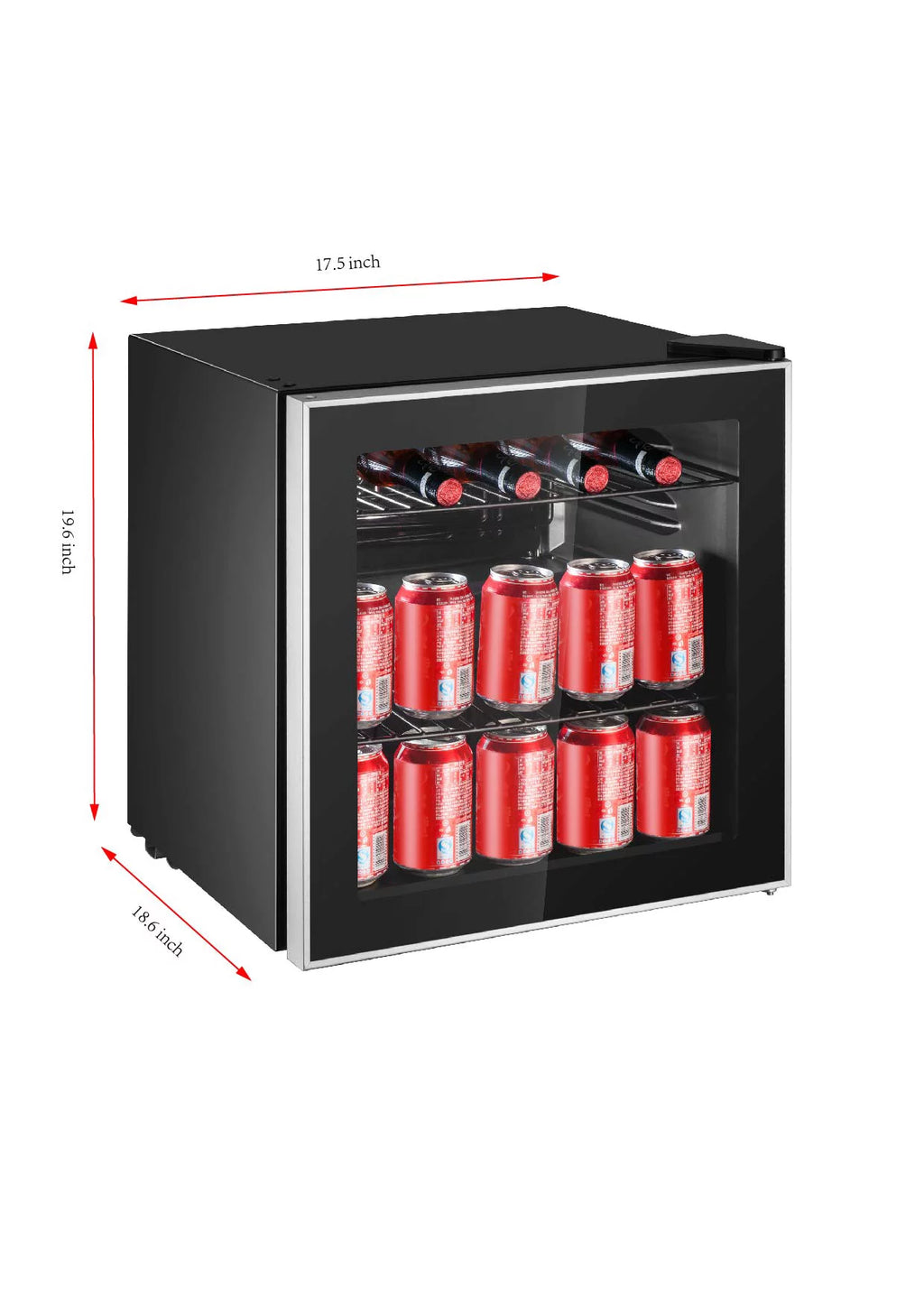 Black Adjustable Beverage Center Refrigerator A15967