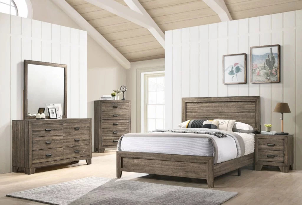 Grey 4Pc Twin Size Bedroom Set X619