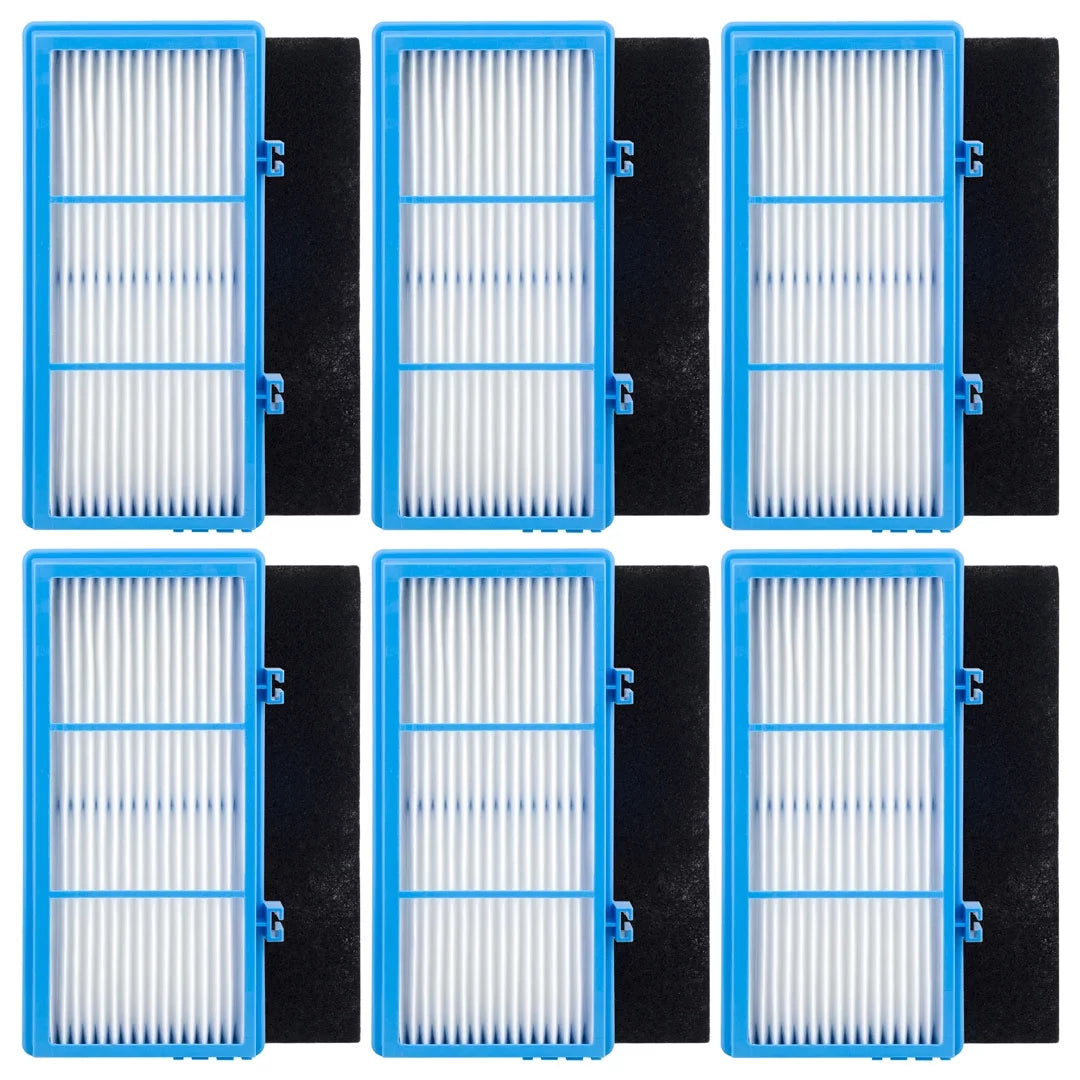 6 Pack HEPA Filters and Carbon Booster Sheets Replacement Parts J6853