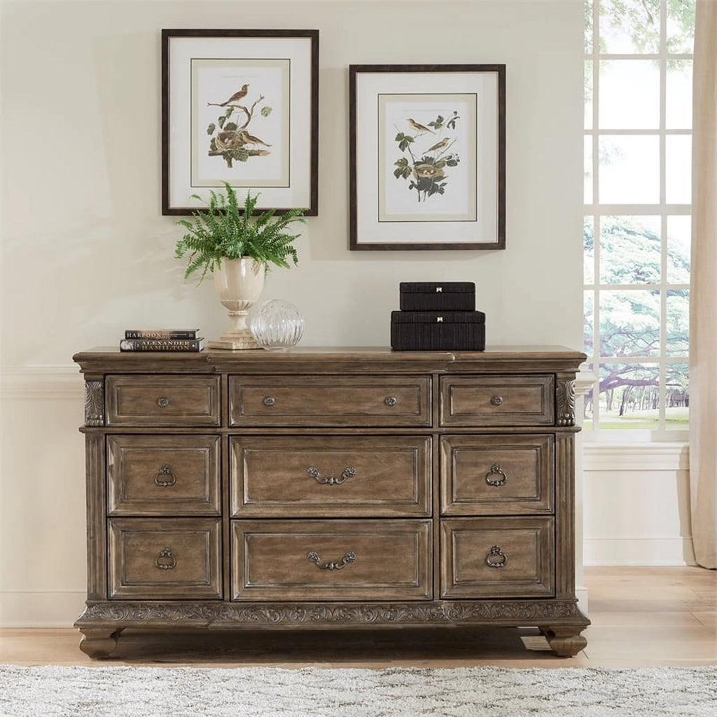 9 Drawer Chestnut Dresser A8394