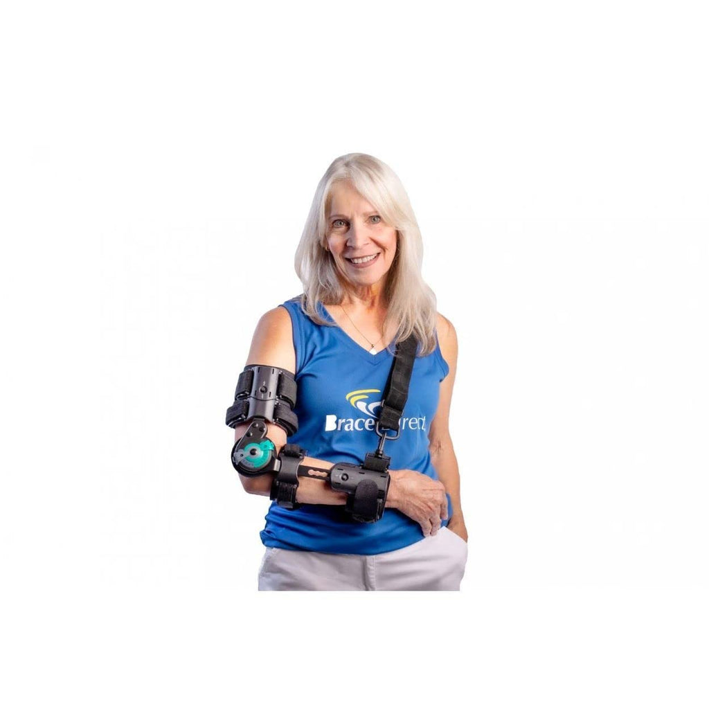 Adjustable Hinged Elbow Brace with Shoulder Sling Pack of 2 F72526