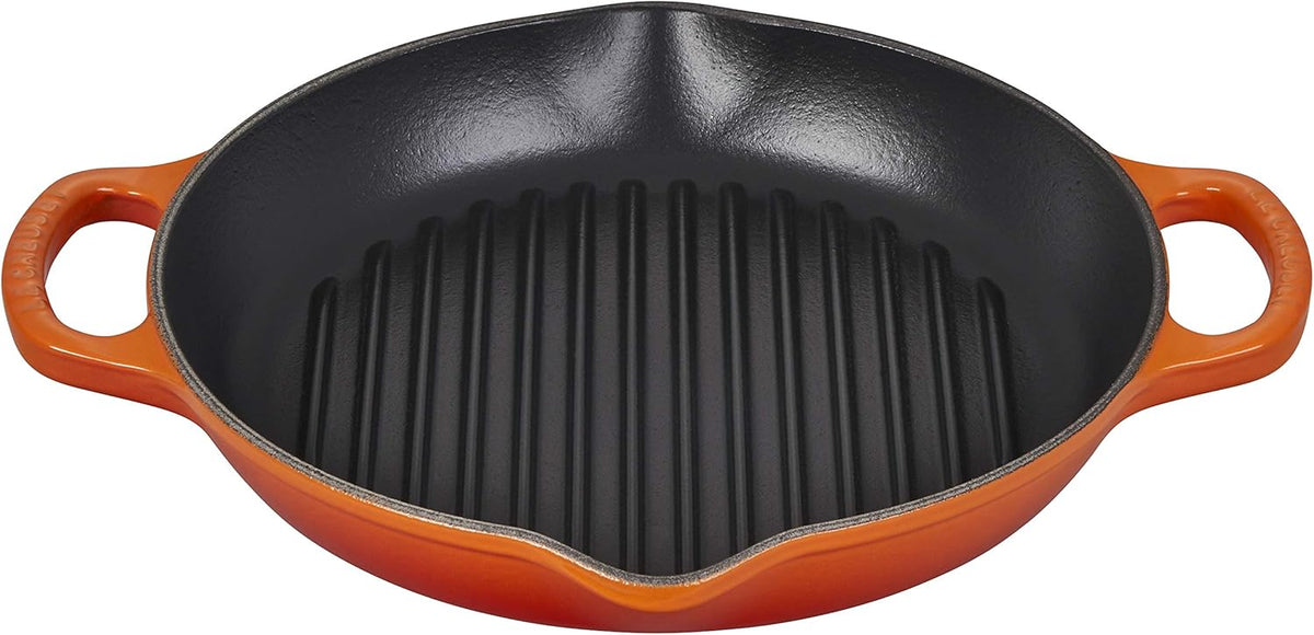 Enameled Cast Iron Deep Round Grill Y259