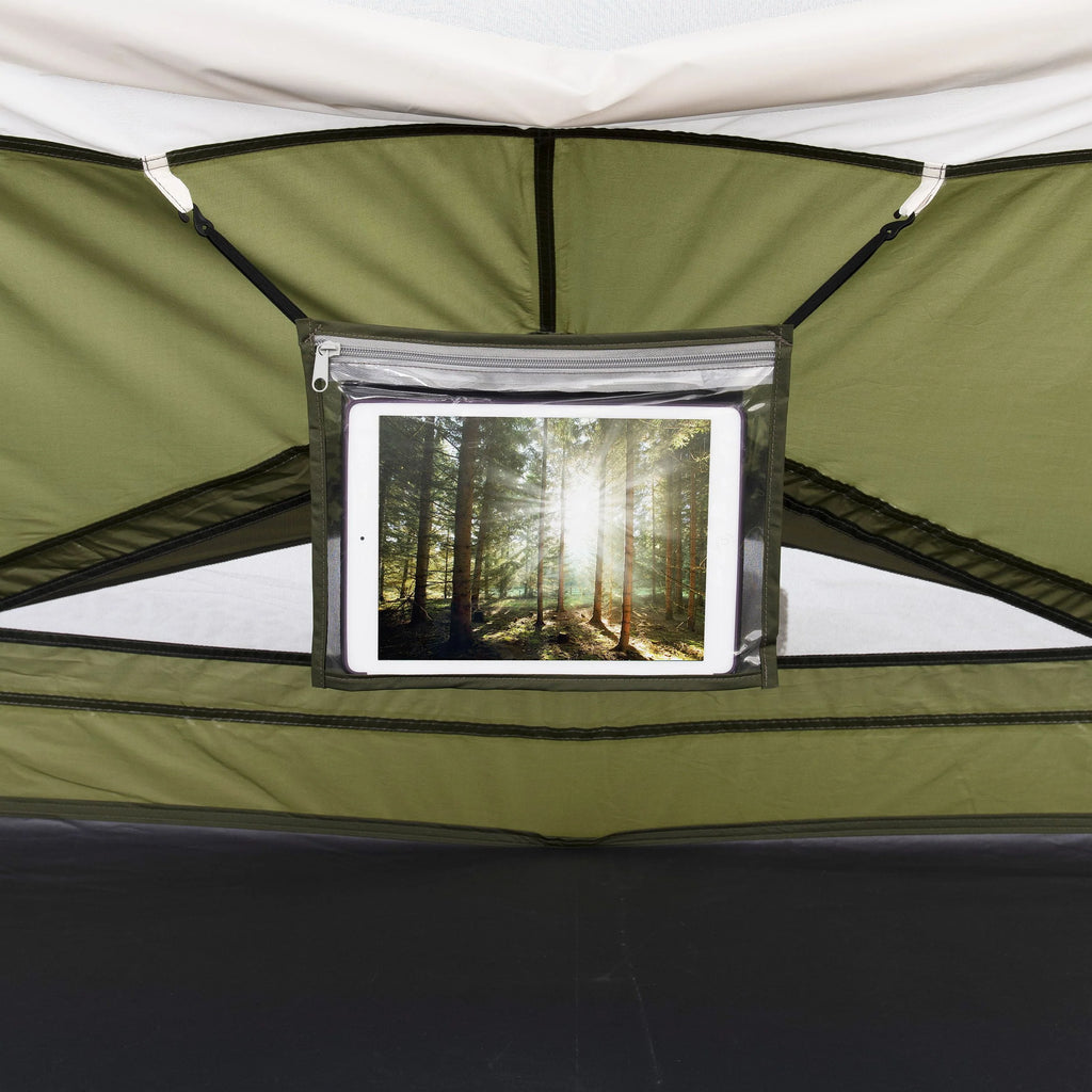 8 Person Camping Tent with Covered Entrance K9242