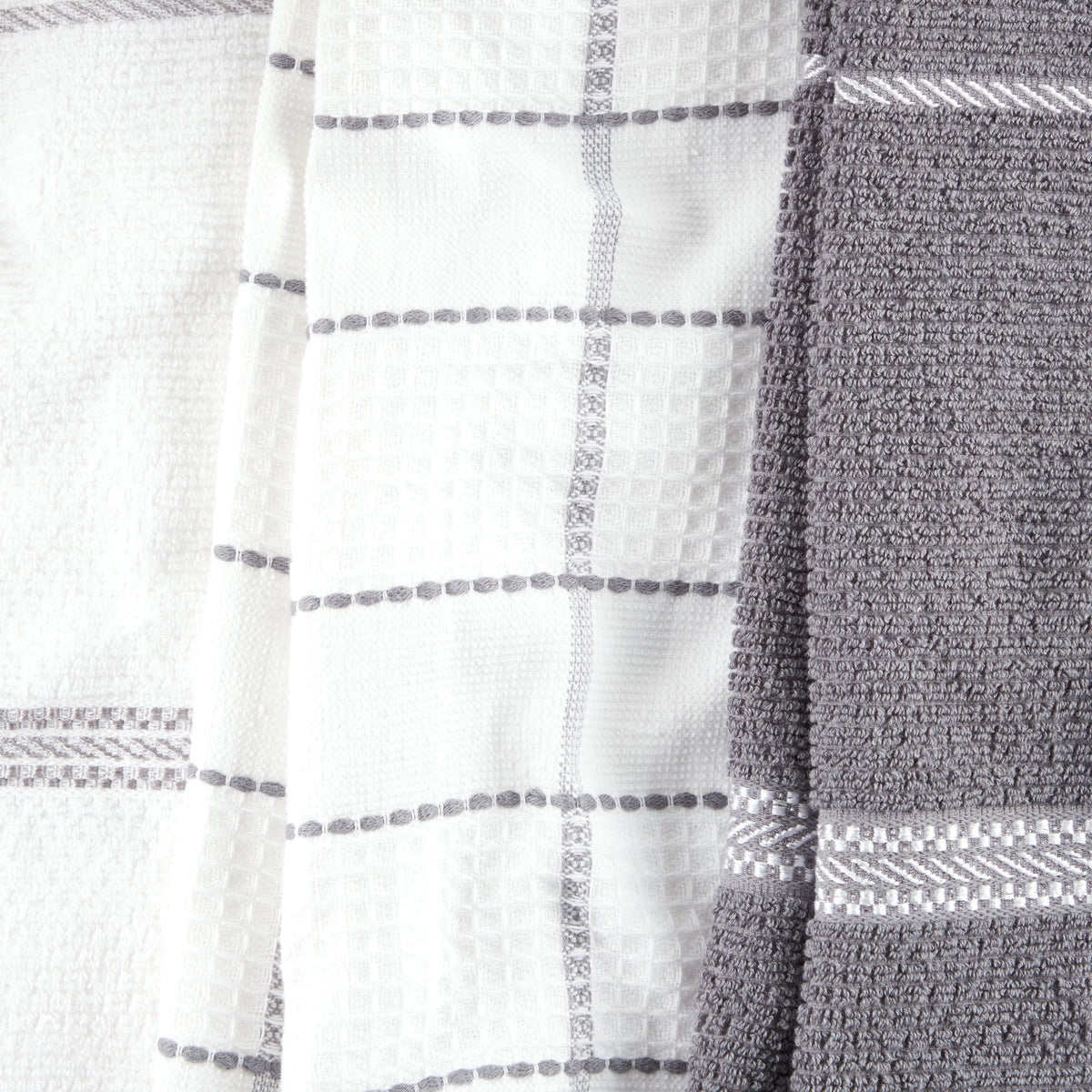 Grey Waffle Kitchen Towel Set 6-Pack Y279645