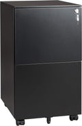 Black Vertical File Cabinet with Lock E27575