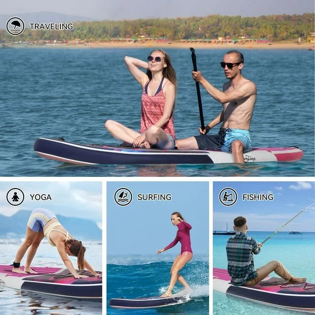 11Ft Inflatable Stand up Paddleboard with Kayak Seat D38226