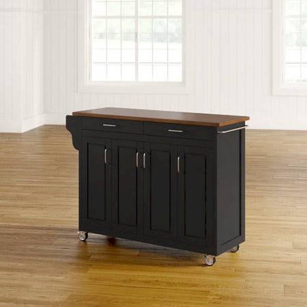 Black Kitchen Island W504