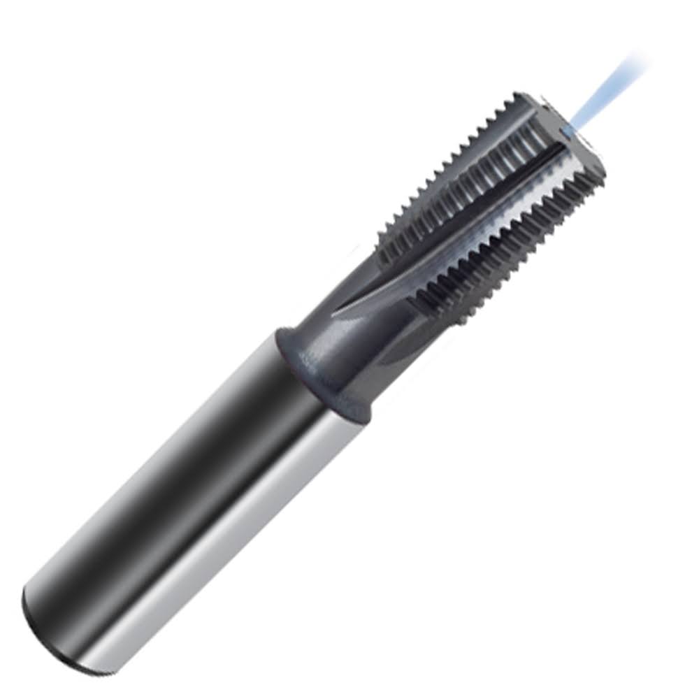 Spiral Flute Carbide Thread Mill 4 Flutes TiCN Coated W3168
