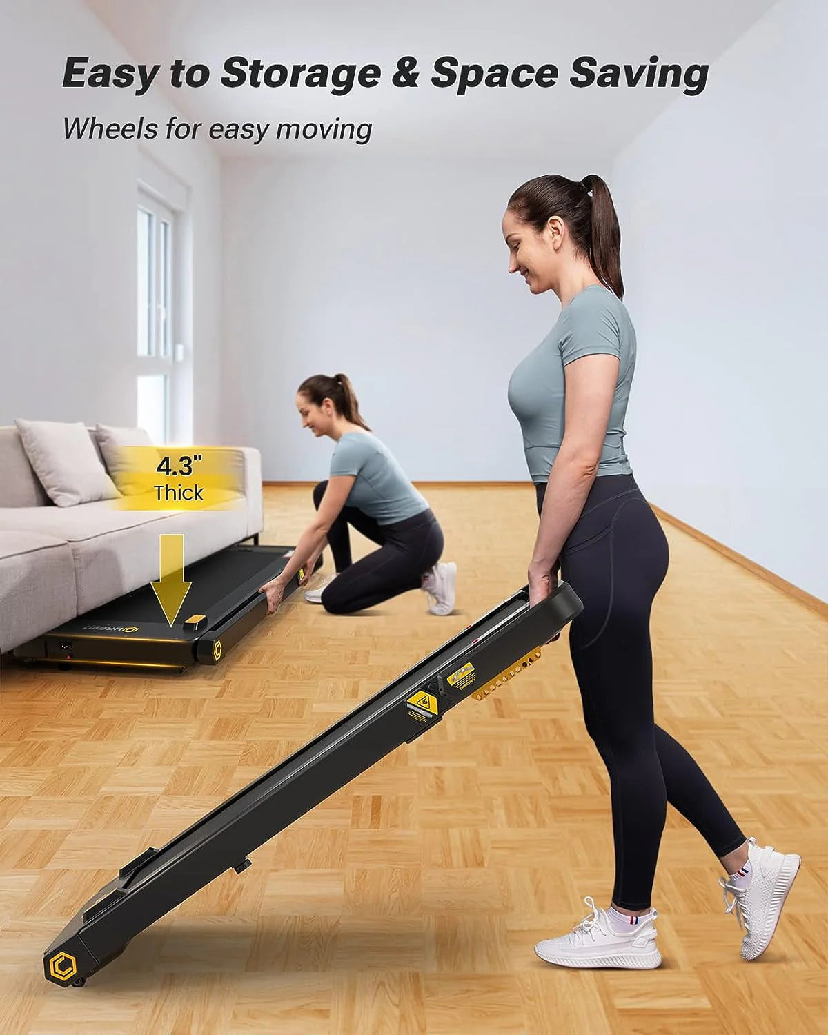 3 in 1 Folding Treadmill 3HP 286 lb Capacity O778