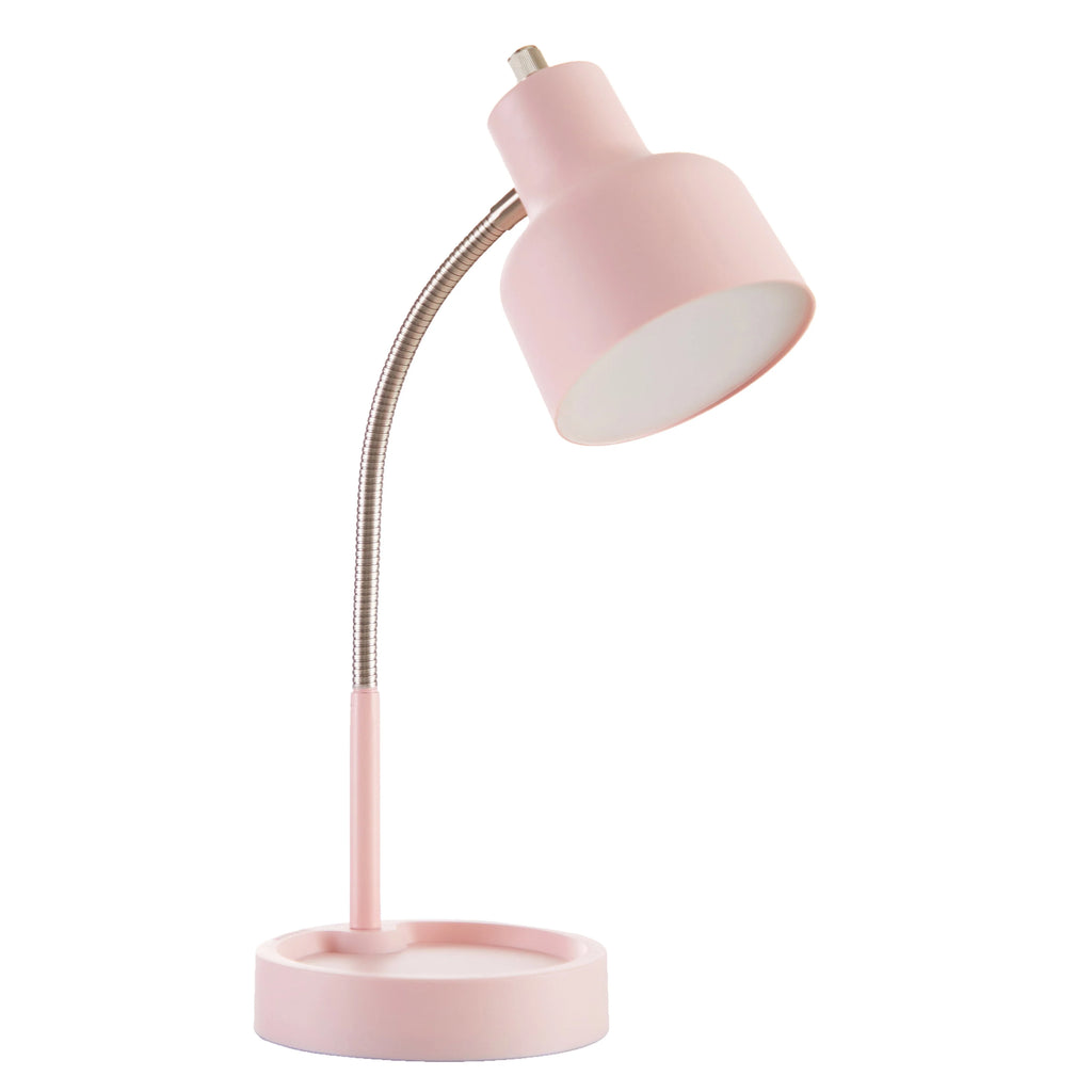 LED Desk Lamp with AC Outlet, Matte Black F818610