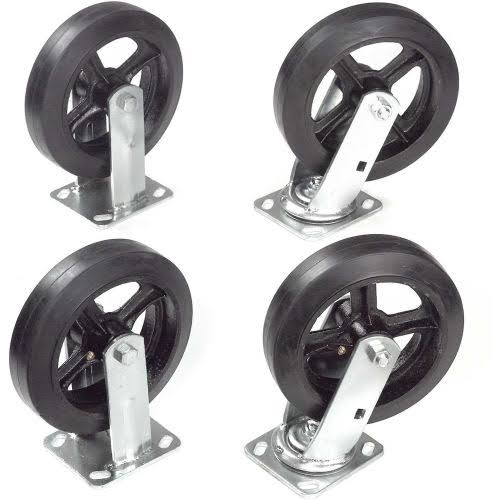 8x22 Plate Mold on Rubber Caster G55663