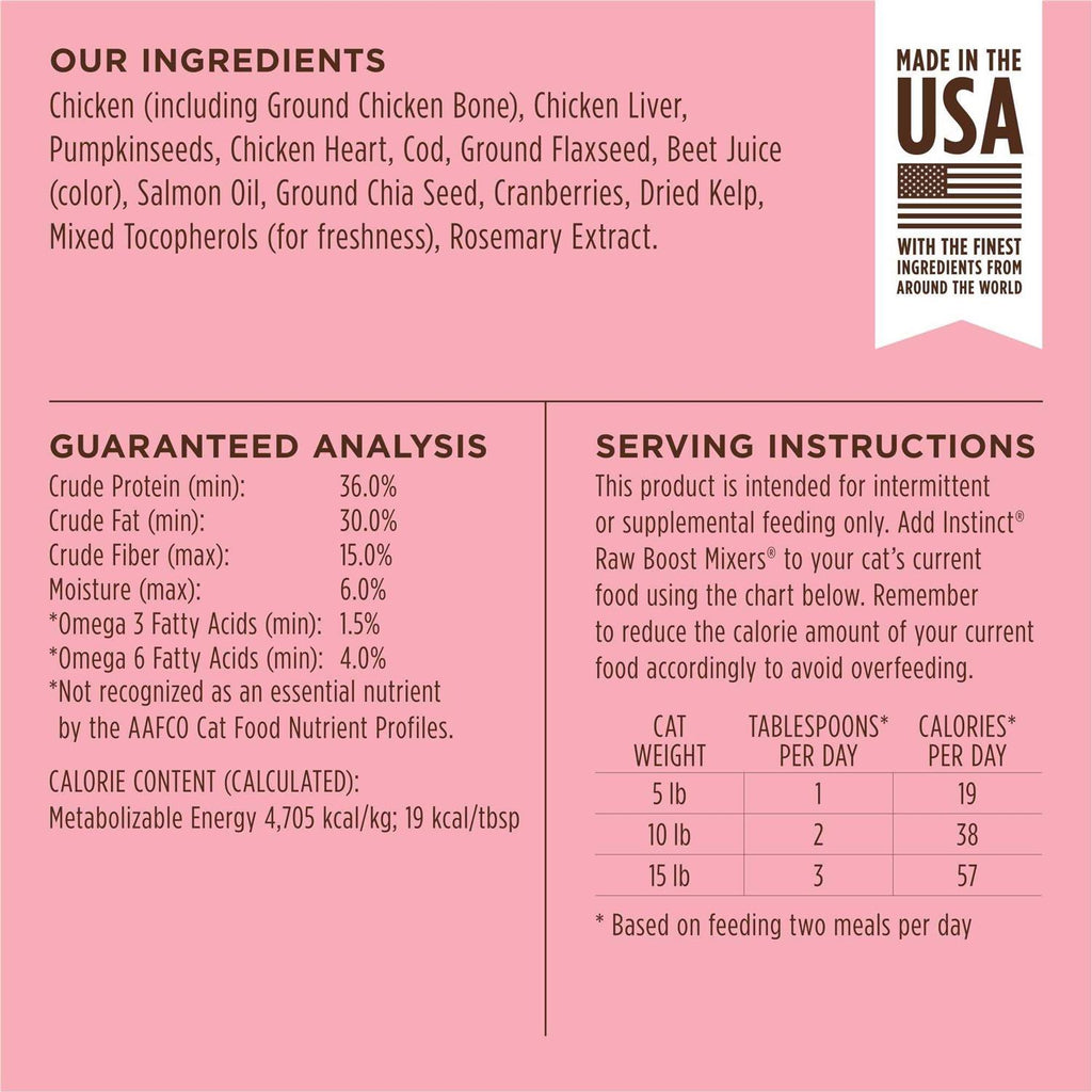 Freeze-Dried Raw Grain-Free Skin & Coat Cat Food Topper A3635
