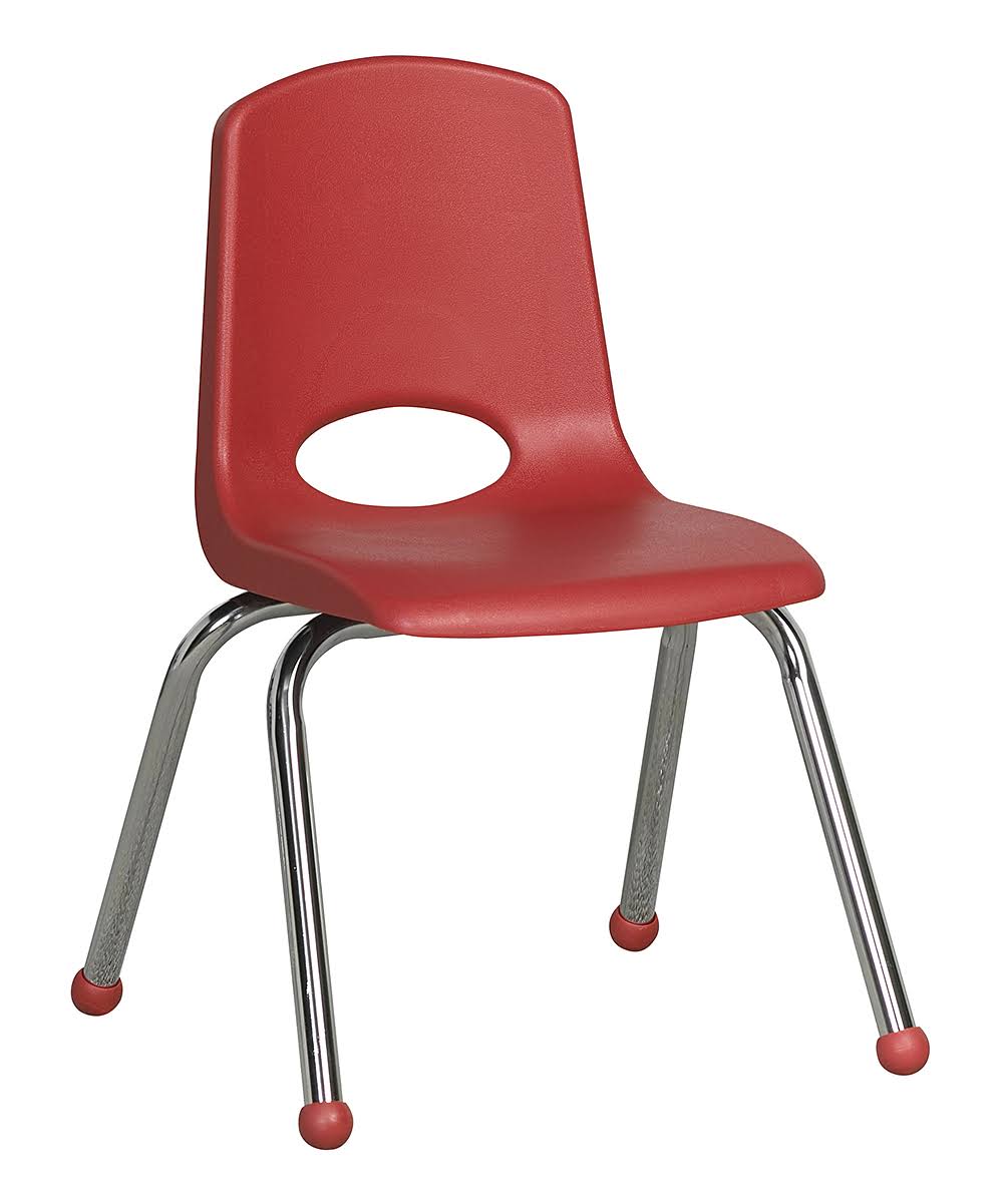 14" Stack Chair with Chrome Legs, Set of 6 B730406