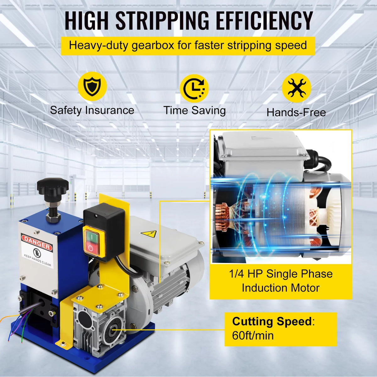 Automatic Electric Wire Stripping Machine W24674