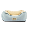 Blue Chambray Cozy Sherpa Pet Bed D31542